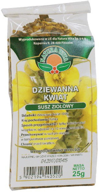 Herbata Natura Wita Dziewanna Kwiat 25g (5902194540520) - obraz 1