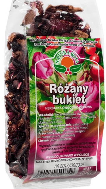 Herbata Natura Wita Różany Bukiet 100g Z Ziołami (5902194540742) - obraz 1