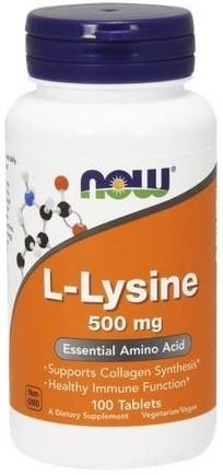 Suplement diety Now Foods L-Lizyna 500 mg 100 tabletek (733739001009) - obraz 1