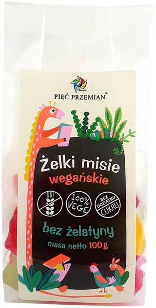 Желейні боби Pięć Przemian Vegan Bears 100 гр (5902837811055) - зображення 1