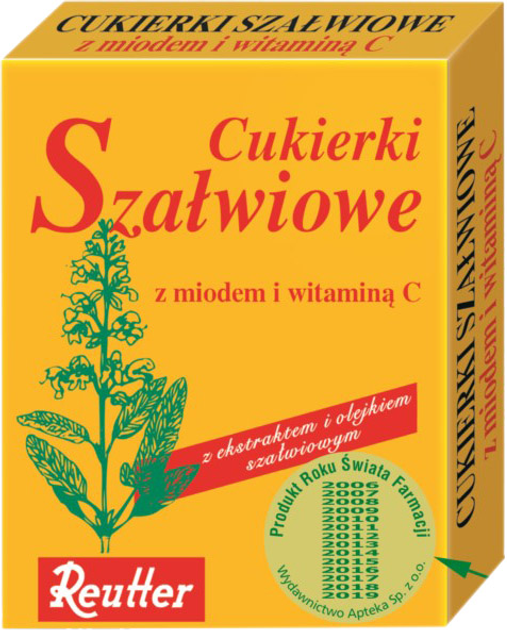Cukierki Reutter Szałwiowe z miodem i witaminą C (4002732047052) - obraz 1
