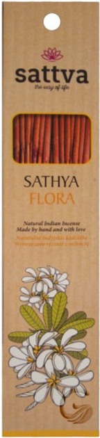 Пахощі Sattva Natural Incense Flora 30 г (5903794180277) - зображення 1