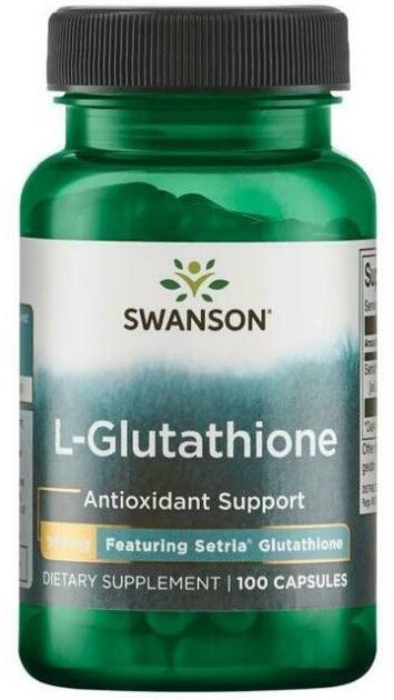 Suplement diety Swanson L-Glutathione 100 mg 100 kapsułek (87614018539) - obraz 1