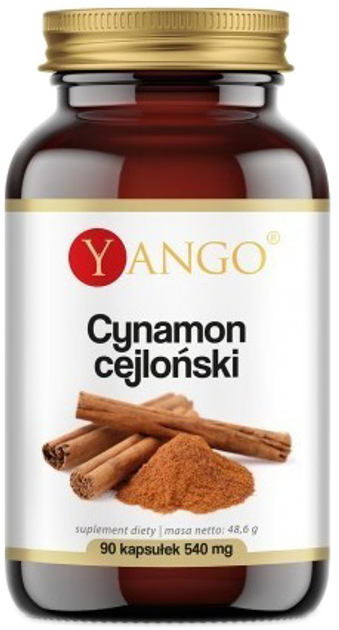 Suplement diety Yango Cynamon Cejloński 540 mg 90 kapsułek (5903796650242) - obraz 1