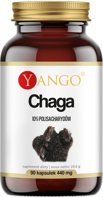 Suplement diety Yango Chaga 90 kapsułek Wzmacnia Odporność Organizmu (5903796650426) - obraz 1