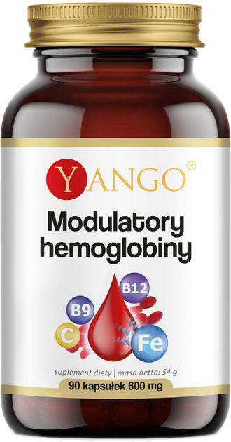 Modulatory hemoglobiny Yango 90 kapsułek Strong Blood (5904194060411) - obraz 1