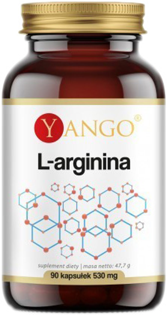 Дієтична добавка Yango L-аргінін 530 мг 90 капсул (5905279845657) - зображення 1