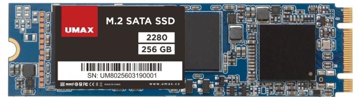 Dysk SSD Umax 256GB M.2 2280 SATA III 3D NAND (TLC) (UMM250005) - obraz 1