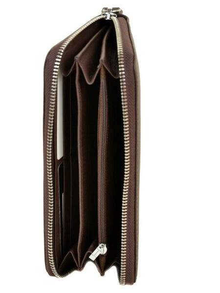 Кошелек из натуральной кожи Classic DR. BOND W38 coffee - изображение 2