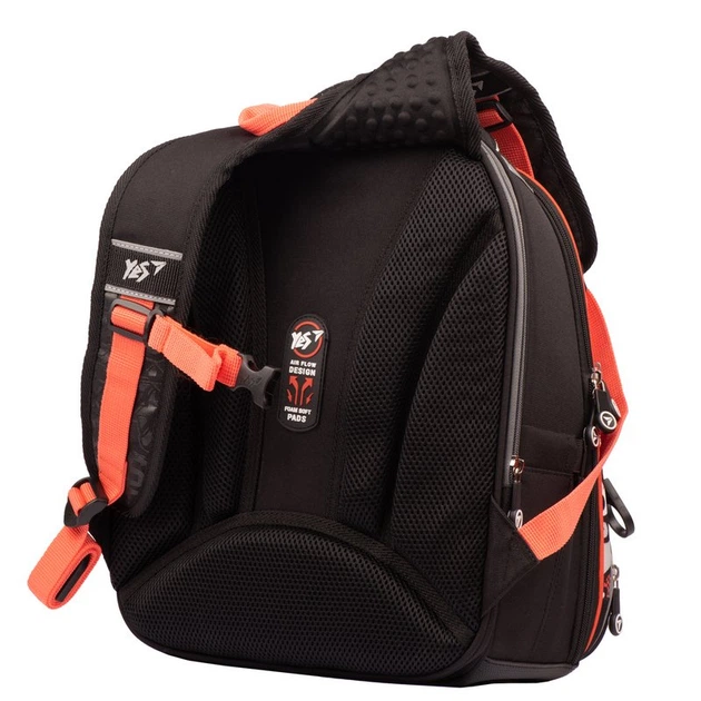 Рюкзак школьный каркасный ортопедический для первоклассника Yes S-30 Juno Ultra Premium Scratch dog, для мальчиков, черный (553162) - Фото 4 Рюкзак школьный каркасный ортопедический для первоклассника Yes S-30 Juno Ultra Premium Scratch dog, для мальчиков, черный (553162) - изображение 4