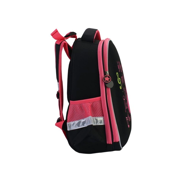 Рюкзак школьный каркасный ортопедический Cool For School 15", черный/розовый (CF86203) - Фото 2 Рюкзак школьный каркасный ортопедический Cool For School 15", черный/розовый (CF86203) - изображение 2