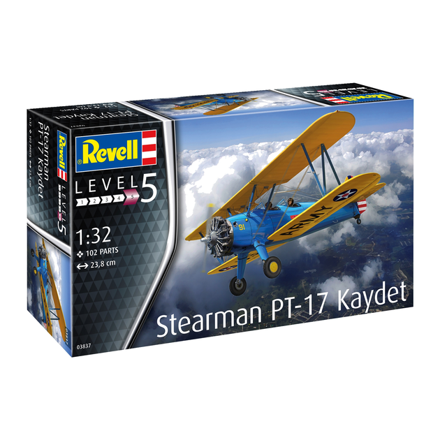 Model plastikowy Revell dwupłatowiec Stearman PT-17 Kaydet 1:32 (4009803038377) - obraz 2