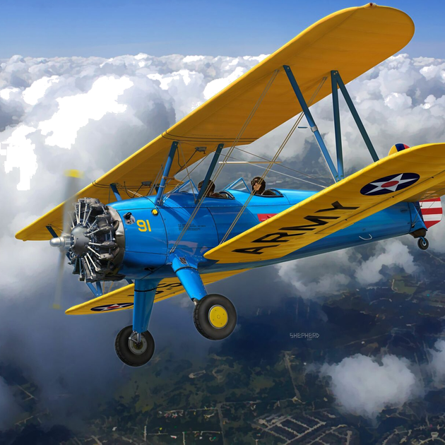 Model plastikowy Revell dwupłatowiec Stearman PT-17 Kaydet 1:32 (4009803038377) - obraz 3