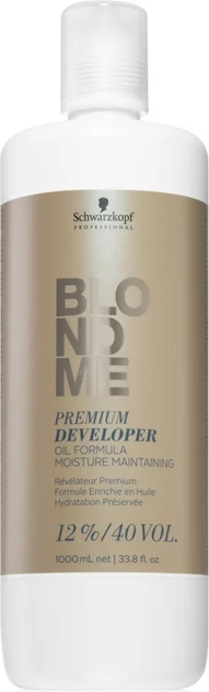 Лосьйон-окислювач Schwarzkopf Blondme Premium Developer Care 12% 40 Vol 1000 мл (4045787242959) - зображення 1