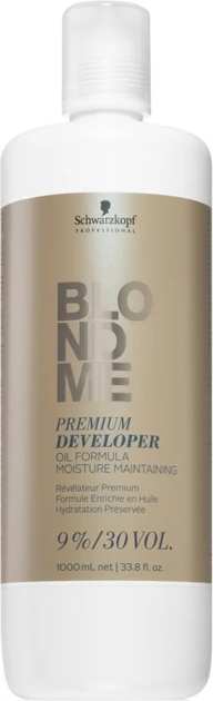 Lotion utleniający do włosów Schwarzkopf Blondme Premium Developer Care 9% 30 Vol 1000 ml (4045787242935) - obraz 1