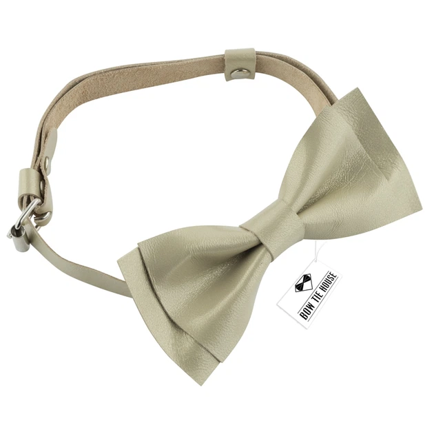 Метелик Bow Tie House шкіряний Monroe Bisque 10371 – Стильні