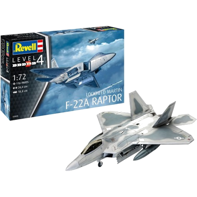 Model plastikowy Revell Lockheed Martin F-22A Raptor 1:72 (4009803038582) - obraz 1