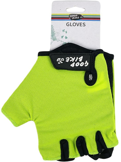 Велоперчатки Good Bike S Салатові "Mesh" (94520green-is) - зображення 6