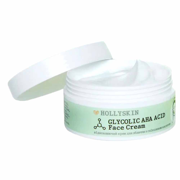 Крем відновлюючий HOLLYSKIN для обличчя з гліколевою кислотою Glycolic AHA Acid Face Cream (0296064) - зображення 1