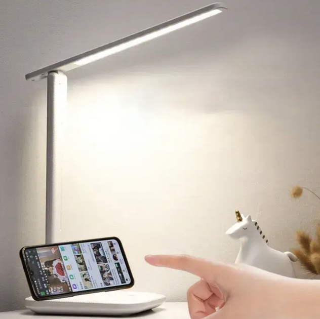 Светильник настольный светодиодный RadioLed с портом USB белый (129987 ...