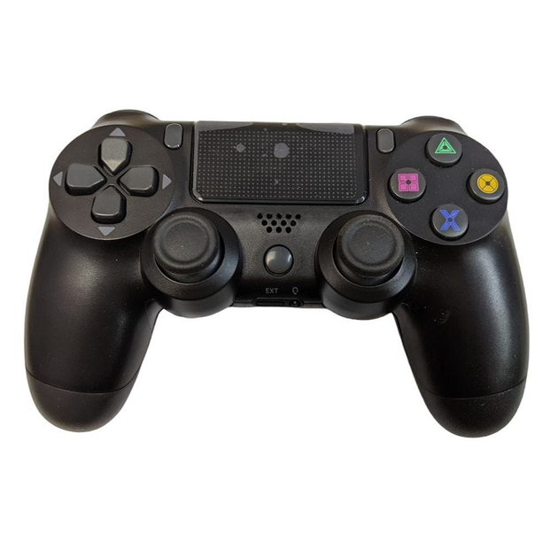 Игровой джойстик для PS 4 черный беспроводной вибрационный – фото ...