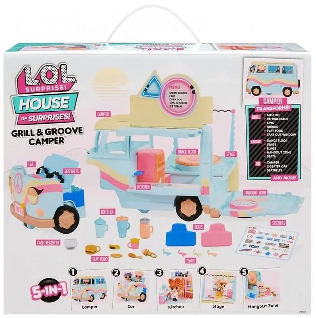 Ігровий набір L.O.L. SURPRISE Grill & Groove Camper 580645EUC (35051580645) - зображення 11