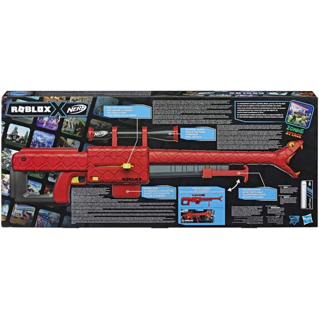 Karabin Hasbro Nerf Roblox Zombie Attack Viper Strike (F5483) (5010994139889) - obraz 8