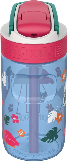 Пляшка для води Kambukka Lagoon Kids Blue Flamingo 400 мл Блакитна (11-04052) - зображення 4