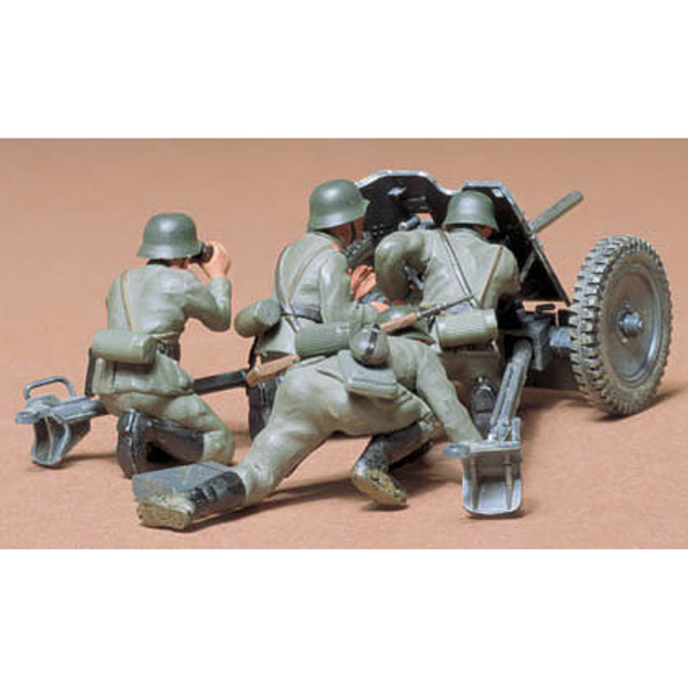 Збірна модель протитанкової гармати Tamiya German 37 mm Anti-tank Gun (MT-35035) (4950344996117) - зображення 1