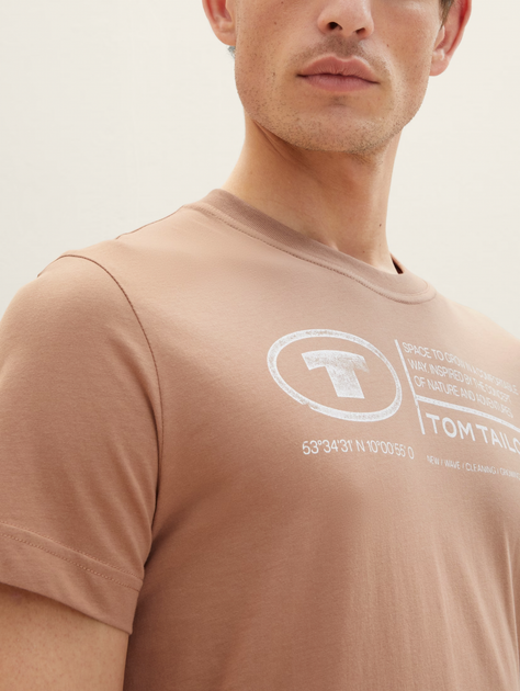 Футболка Tom Tailor L Бежевий 1035611-24048 - изображение 3