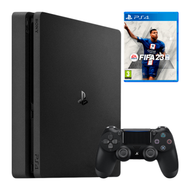 Набор Консоль Sony PlayStation 4 Slim 500GB Black + Игра FIFA 23 ...