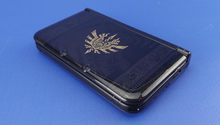 Консоль Nintendo 3DS XL The Monster Hunter 4 Limited Edition Модифицированная 32GB Black + 10 Встроенных Игр Б/У - изображение 5