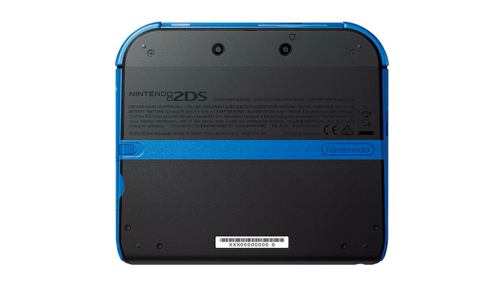 Консоль Nintendo 2DS Модифікована 32GB Black Blue + 10 Вбудованих Ігор Б/У - зображення 3