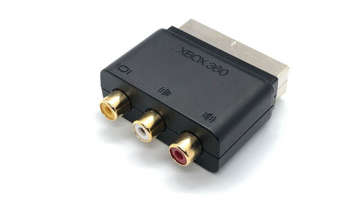 Адаптер Microsoft SCART - 3RCA Black Б/У - зображення 2