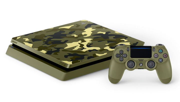 Набір Консоль Sony PlayStation 4 Slim Call of Duty: WWII Limited Edition 1TB Green Camo Б/У + Геймпад Бездротовий DualShock 4 Call of Duty: WWII Version 2 Hakki - зображення 2