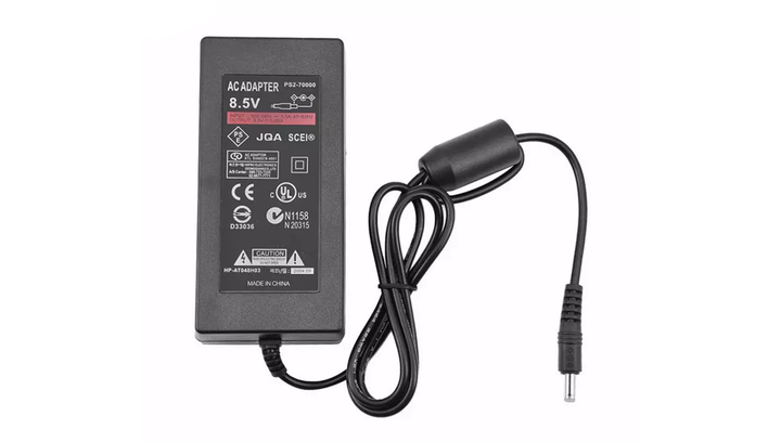 Блок Питания RMC PlayStation 2 Slim AC Adaptor 8.5V 5.65A Black 1m - изображение 3