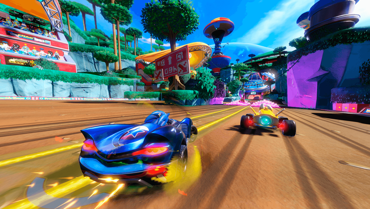 Гра Sony PlayStation 4 Team Sonic Racing Російські Субтитри Б/У - Фото 2 Гра Sony PlayStation 4 Team Sonic Racing Російські Субтитри Б/У - зображення 2