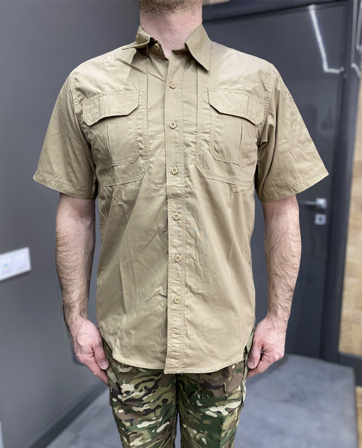 Армійська теніска, Койот, сорочка з коротким рукавом, розмір L, Yakeda - зображення 1