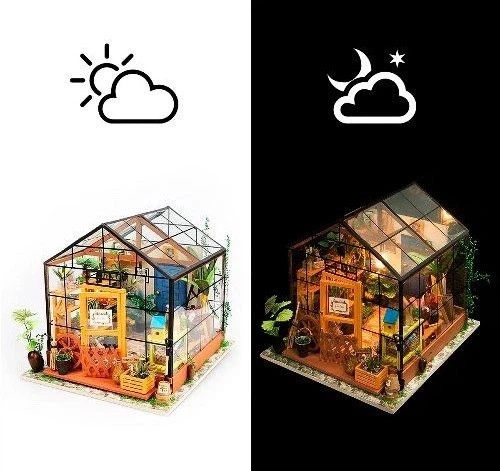 3D Румбокс "Теплица" Миниатюрный Кукольный Домик DIY DollHouse от RoboTime (DG104) - изображение 8