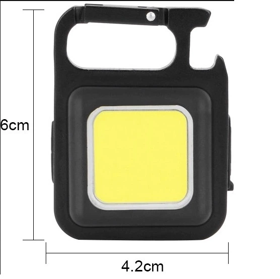 Фонарик брелок с USB зарядкой LED с карабином - Фото 6 Фонарик брелок с USB зарядкой LED с карабином - изображение 6