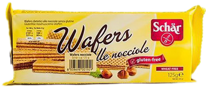 Вафлі Dr. Schar Wafers alle nocciole з горіхами 125 г (8008698001929) - зображення 1