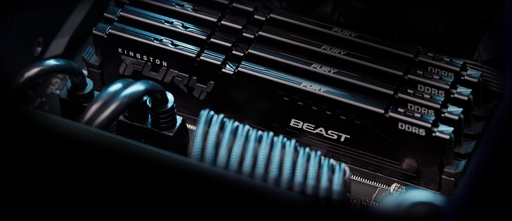 Оперативна пам'ять Kingston Fury DDR5-5600 32768MB PC5-44800 (Kit of 2 x16384) Beast Black (KF556C40BBK2-32) - зображення 7
