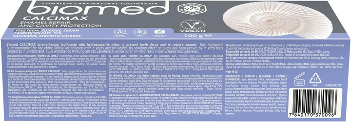 Зубна паста BioMed Кальцимакс 100 мл (7640170370096) - зображення 2
