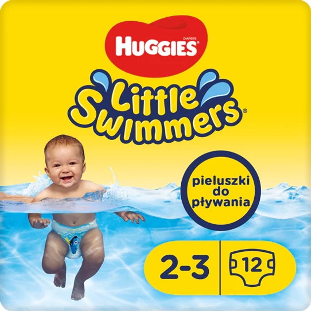 Pieluchy do pływania Huggies Little Swimmers 2-3 12 szt. (5029053537795) - obraz 2