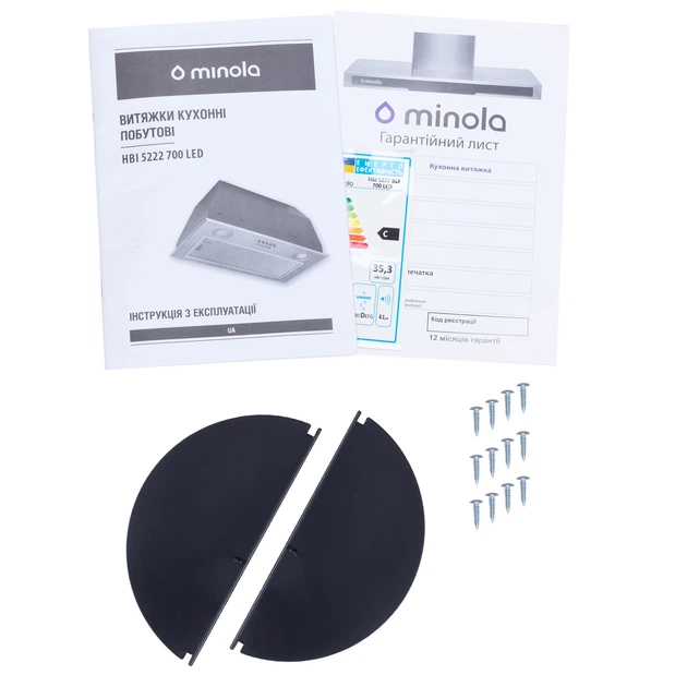 Вытяжка полновстраиваемая Minola HBI 5222 BLF 700 LED - изображение 9