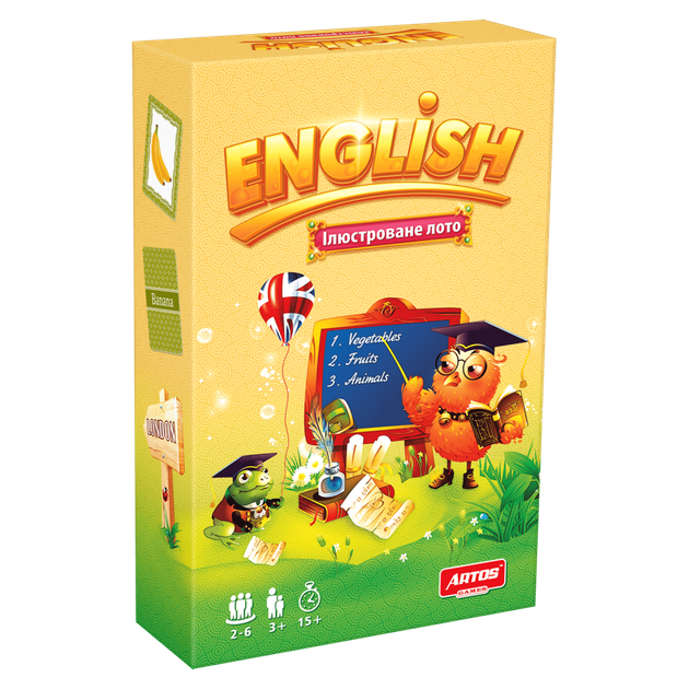 Обучающая настольная игра Лото "ENGLISH" 0796 иллюстрированная - изображение 4