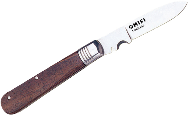 Нож складной IRIMO для электриков с деревянной рукояткой (664-200-1) - изображение 1