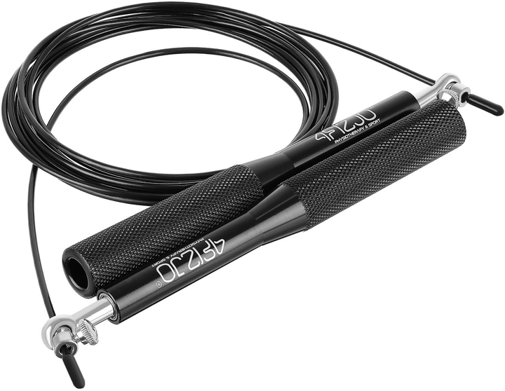 Скакалка скоростная для кроссфита 4FIZJO Speed Rope Black (P ...