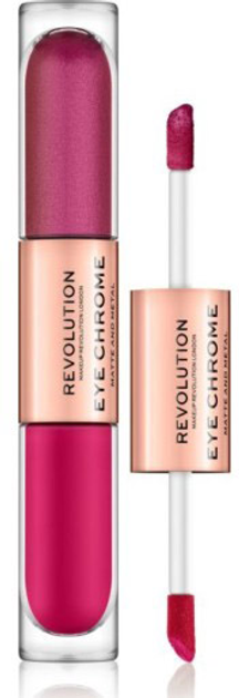 Cienie do powiek Makeup Revolution Eye Chrome Matte And Metal Liquid Eyeshadow Desire 2.2 ml (5057566179997) - obraz 1