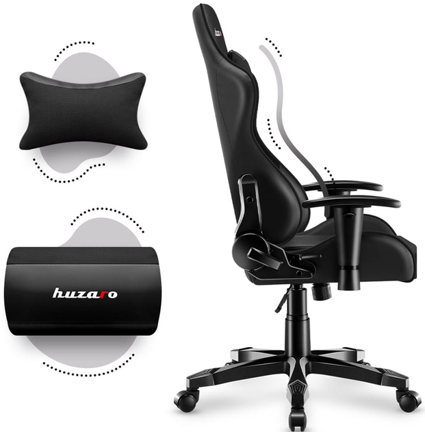 Fotel gamingowy huzaro HZ-Ranger 6.0 Czarny - obraz 12